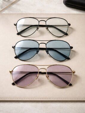 diff eyewear karter bluelight new lot of 3 aviators